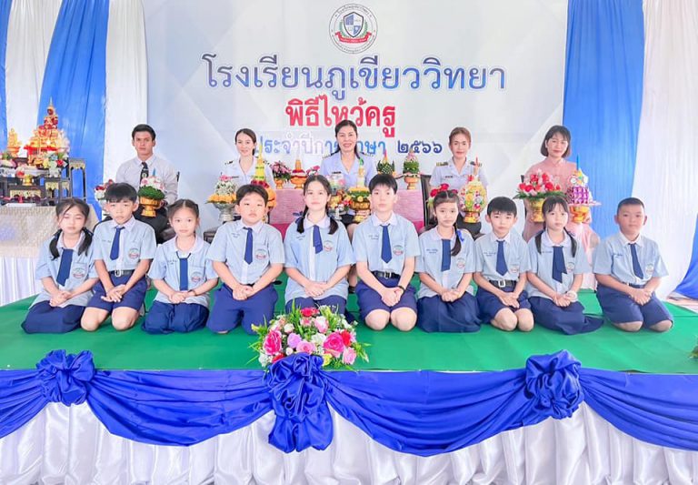 พิธีไหว้ครู ระดับชั้นประถม 1-6 ประจำปีการศึกษา 2566